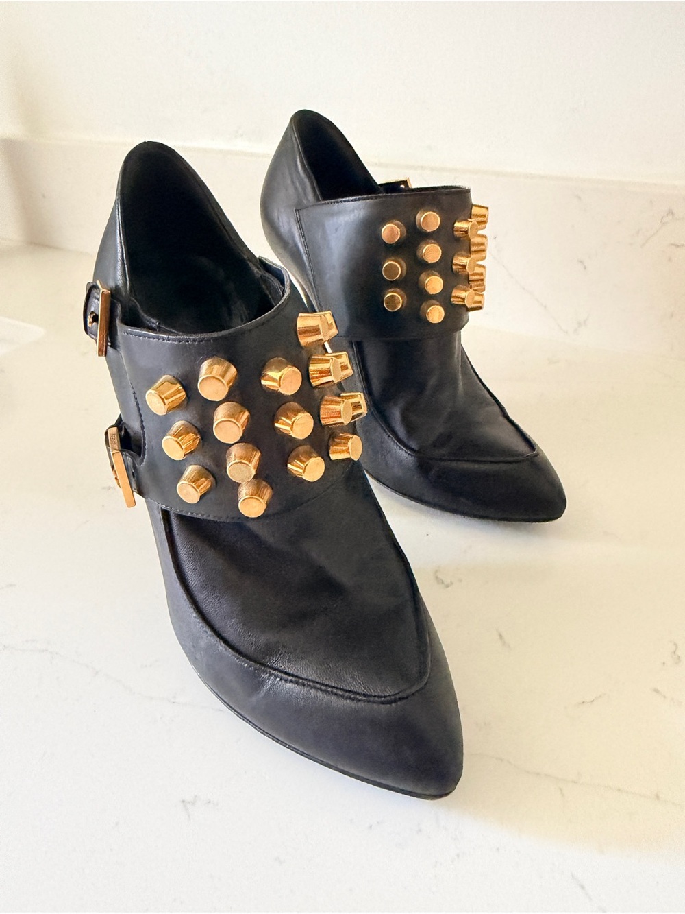 Gucci Studded Ankle Booties Size 35